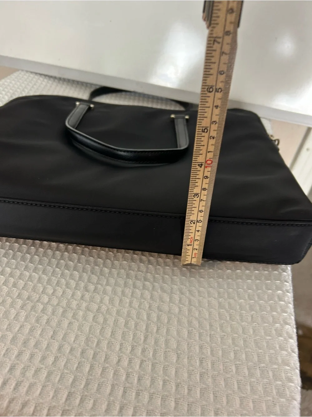Kate Spade New York Black Nylon Laptop Briefcase Bag Crossbody